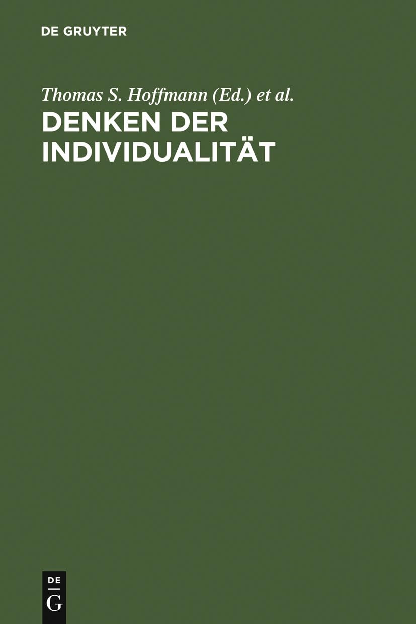 Denken der Individualitt: Festschrift fr Josef Simon zum 65.Geburstag im August 1995 (German Edition),Used