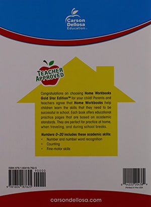 Numbers 020, Grades PK  K (Home Workbooks),Used