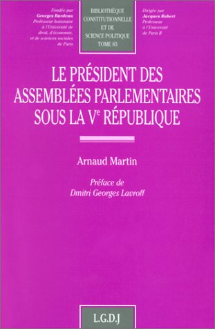 le prsident des assembles parlementaires sous la ve rpublique (83),Used