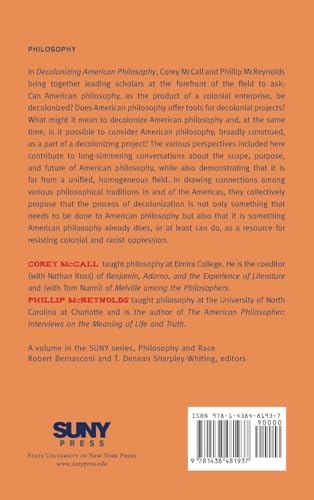 Decolonizing American Philosophy (Philosophy and Race),Used