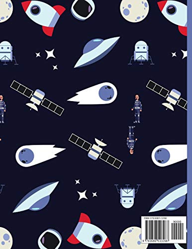 Sketchbook: Black Russian space satellite cute & elegant Sketch paper to draw and sketch in.,Used