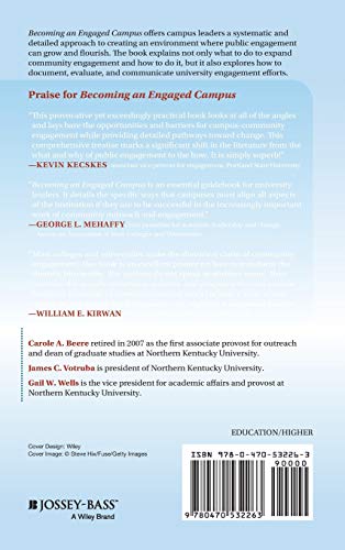 Becoming An Engaged Campus: A Practical Guide For Institutionalizing Public Engagement