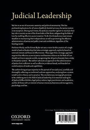 Judicial Leadership: A New Strategic Approach,Used
