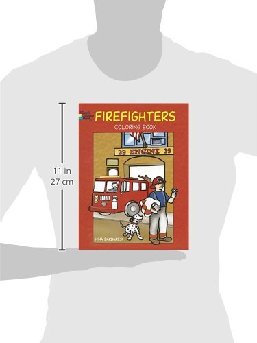 Firefighters Coloring Book (Dover Kids Coloring Books),Used