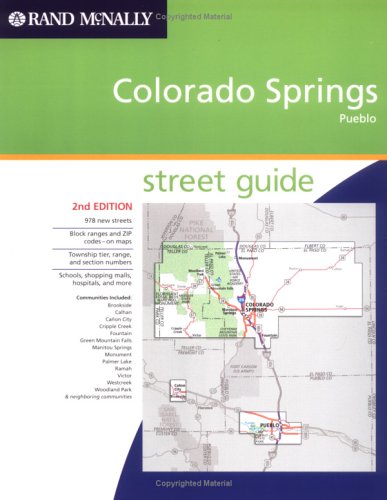 Rand McNally Colorado Springs, Pueblo: Street Guide,Used