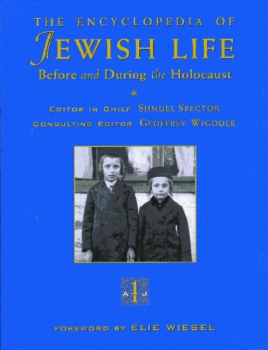 The Encyclopedia Of Jewish Life Before And During The Holocaust, Vol. I,Used