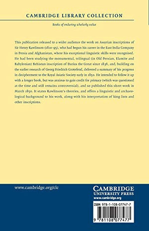 A Commentary on the Cuneiform Inscriptions of Babylonia and Assyria (Cambridge Library Collection  Archaeology),Used