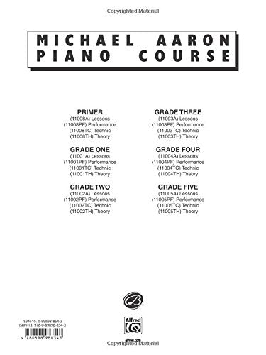 Michael Aaron Piano Course Theory: Primer,Used