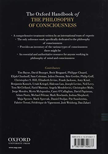 The Oxford Handbook of the Philosophy of Consciousness (Oxford Handbooks),Used