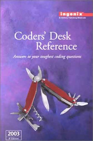 Coders' Desk Reference 2003 : Answer to Your Toughest Coding Questions : Acronyms, Syndromes, Procedural Eponyms Surgical Cpt Ex,Used