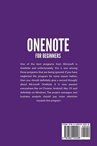OneNote For Beginners: Microsoft OneNote Computer Program Tutorial Guide For Better Time Management, Organization and Productivi,Used