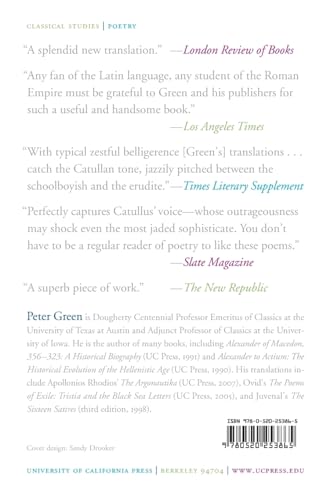The Poems Of Catullus: A Bilingual Edition,New