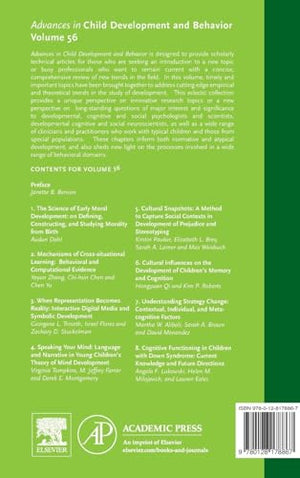 Advances in Child Development and Behavior (Volume 56),Used