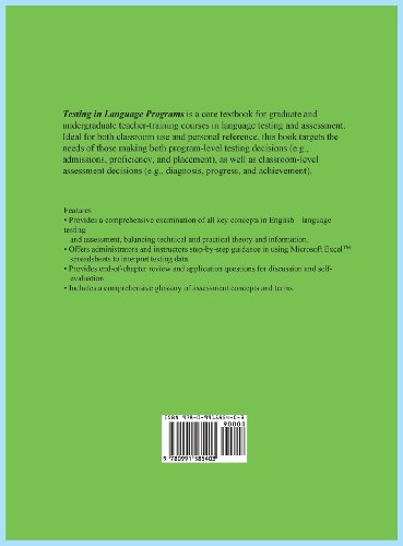 Testing in Language Programs: A Comprehensive Guide to English Language Assessment, New Edition,Used
