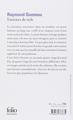 Exercices De Style (French Edition),Used