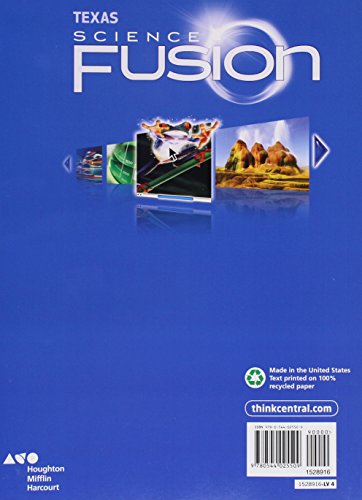 Science Fusion Texas: Student Edition Grade 4 2015  Soft Workbook-used