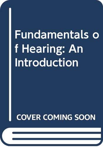 Fundamentals Of Hearing: An Introduction,Used