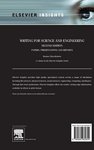 Writing for Science and Engineering: Papers, Presentations and Reports (Elsevier Insights),Used