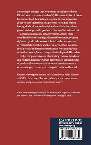 The Hindu Family and the Emergence of Modern India: Law, Citizenship and Community (Cambridge Studies in Indian History and Soci,Used