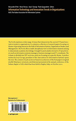 Information Technology and Innovation Trends in Organizations: ItAIS: The Italian Association for Information Systems,Used