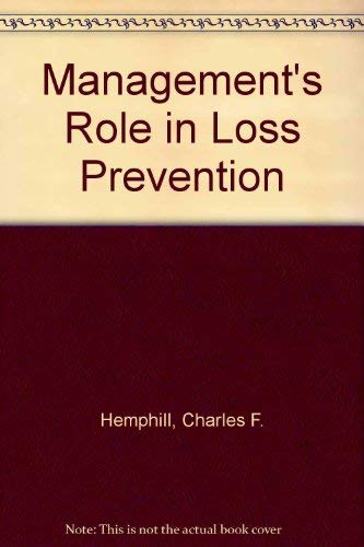 Management's role in loss prevention,Used