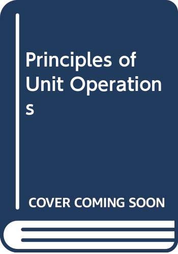 Principles of Unit Operations,Used