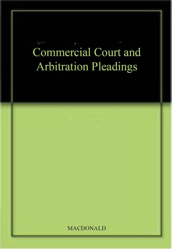 Butterworths Commercial Court And Arbitration Pleadings,Used