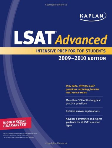 Kaplan LSAT Advanced, 20092010 Edition,Used