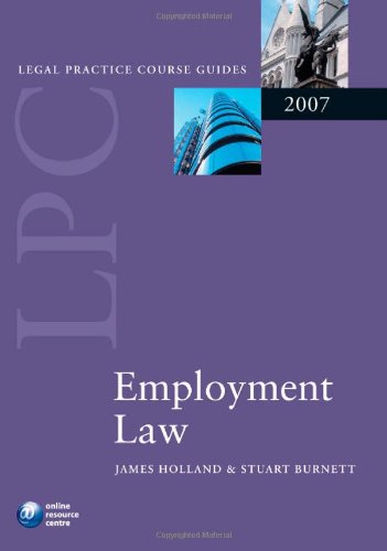 Employment Law (Blackstone Legal Practice Course Guide),Used