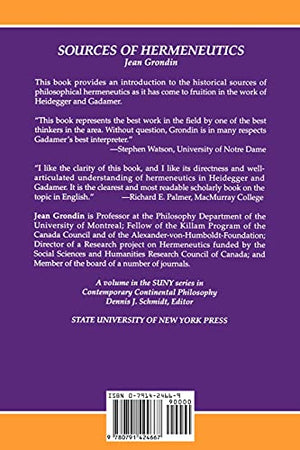 Sources of Hermeneutics (SUNY Series in Contemporary Continental Philosophy),Used