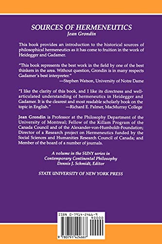 Sources of Hermeneutics (SUNY Series in Contemporary Continental Philosophy),Used