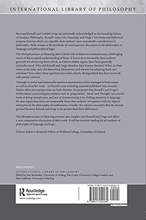 The Metaphysicians of Meaning (International Library of Philosophy),Used