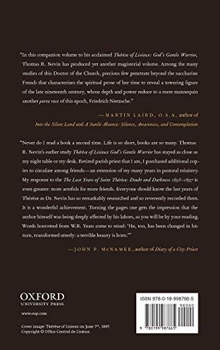 The Last Years of Saint Thrse: Doubt and Darkness, 18951897,Used