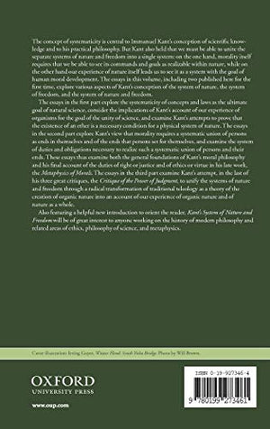Kant's System of Nature and Freedom: Selected Essays,Used