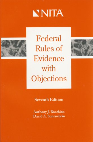 Federal Rules of Evidence with Objections,Used