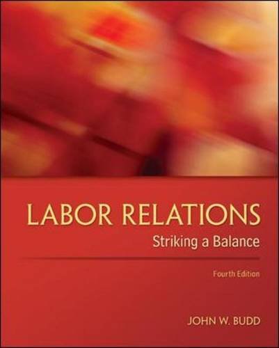 Labor Relations: Striking a Balance,Used