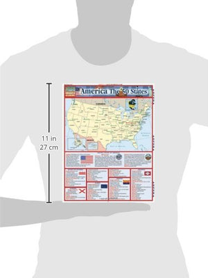 America The 50 States (Quickstudy Reference Guides  Academic),Used
