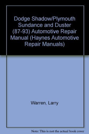 Haynes Dodge Shadow, Plymouth Sundance, 19871993,Used