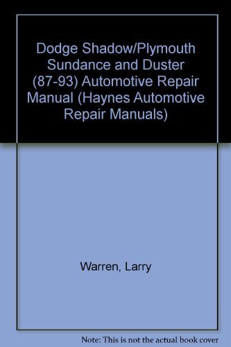 Haynes Dodge Shadow, Plymouth Sundance, 19871993,Used