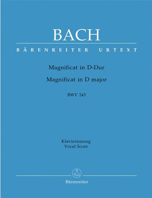 JEAN SEBASTIEN BACH : MAGNIFICAT IN D BWV 243  MAGNIFICAT EN RE MAJEUR  CHANT & REDUCTION PIANO,Used