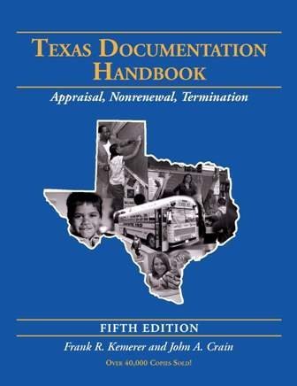 Texas Documentation Handbook: Appraisal, Non Renewal, Termination,New
