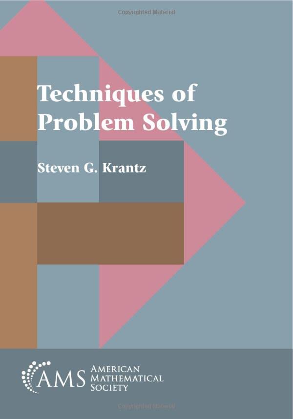 Techniques of Problem Solving,New
