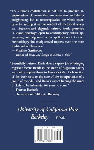 Polyhymnia: The Rhetoric of Horation Lyric Discourse,Used