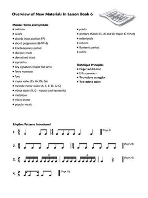 Premier Piano Course Lesson Book, Bk 6 (Premier Piano Course, Bk 6),Used