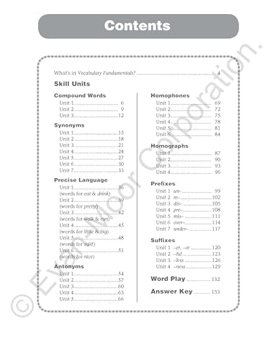 EvanMoor Vocabulary Fundamentals, Grade 2 Homeschool and Classroom Resource, Reproducible Worksheets, Compound Words, Synonyms,,Used