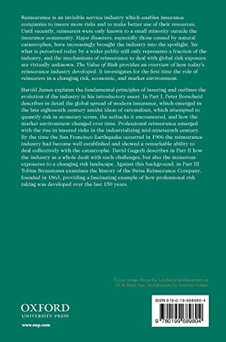 The Value of Risk: Swiss Re and the History of Reinsurance,Used