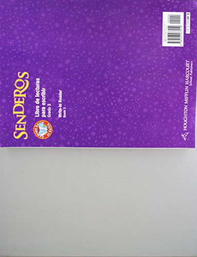 Tier 2 Write Reader Level 3: Houghton Mifflin Harcourt Senderos (Hmr Spanish Reading 2009) (Spanish Edition),Used