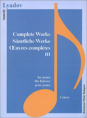 Lyadov: Complete Works III (Music Scores),Used