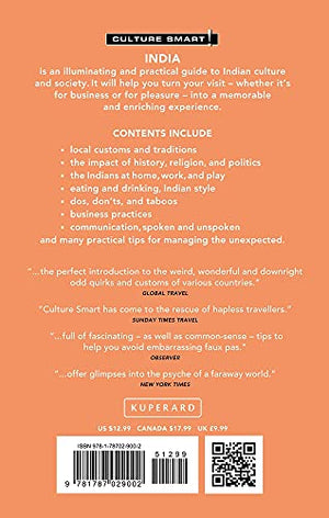 India  Culture Smart!: The Essential Guide to Customs & Culture,Used