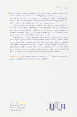 Mathematical Reasoning with Diagrams (Volume 127) (Lecture Notes),Used